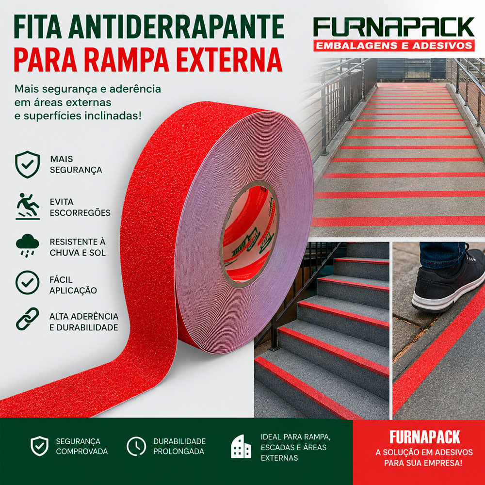 Fita Antiderrapante para Rampa Externa