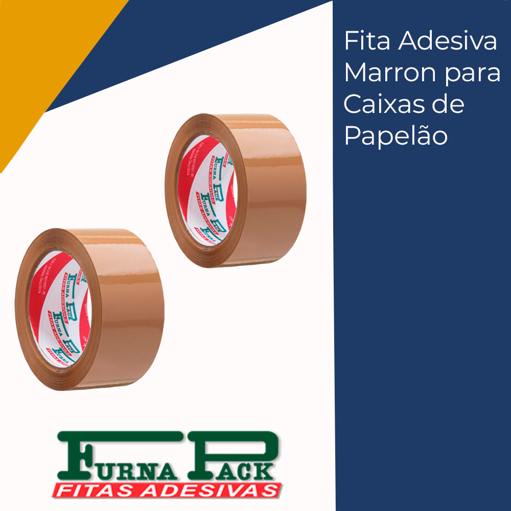 Fita Adesiva Marrom para Caixas de Papelão