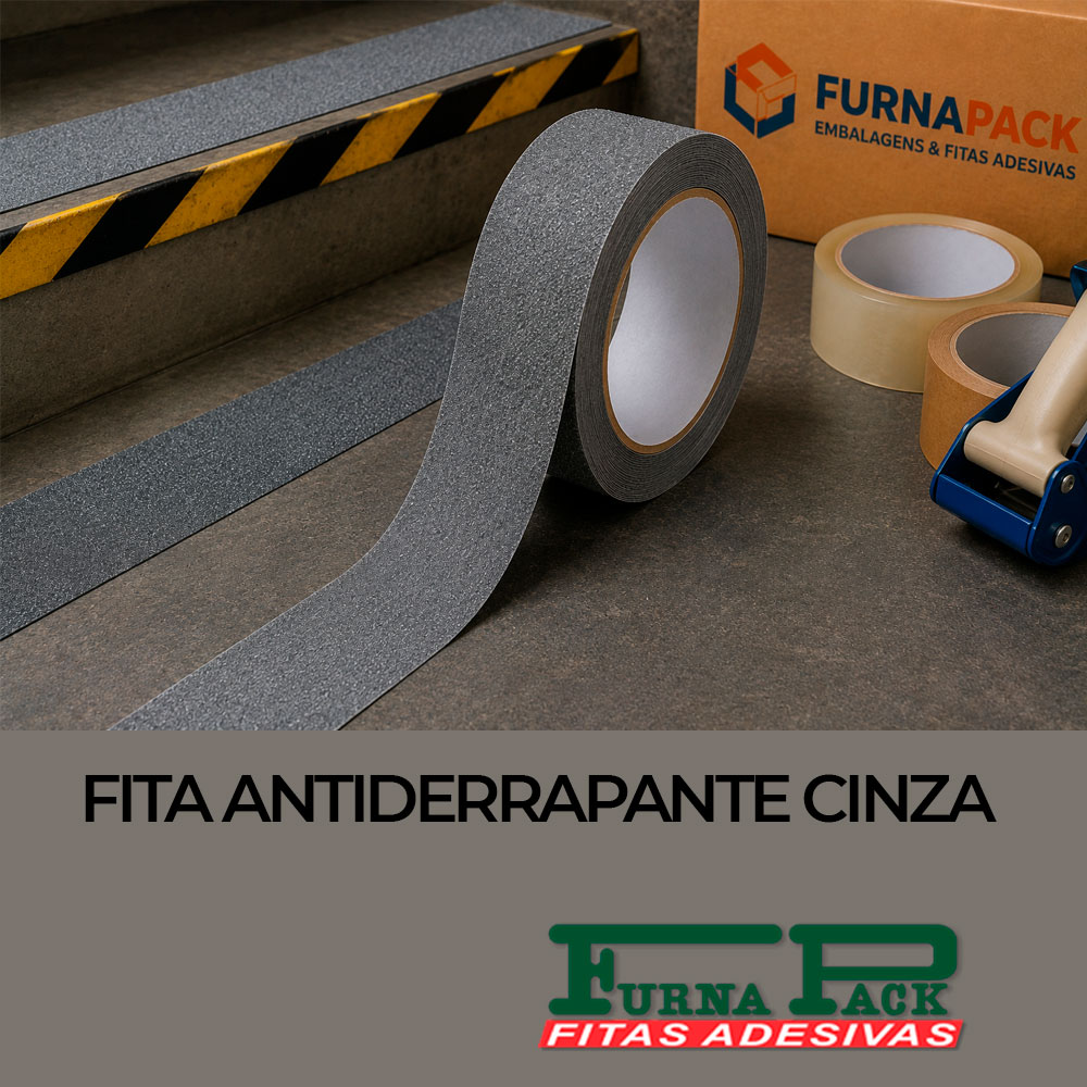 Fita Antiderrapante Cinza