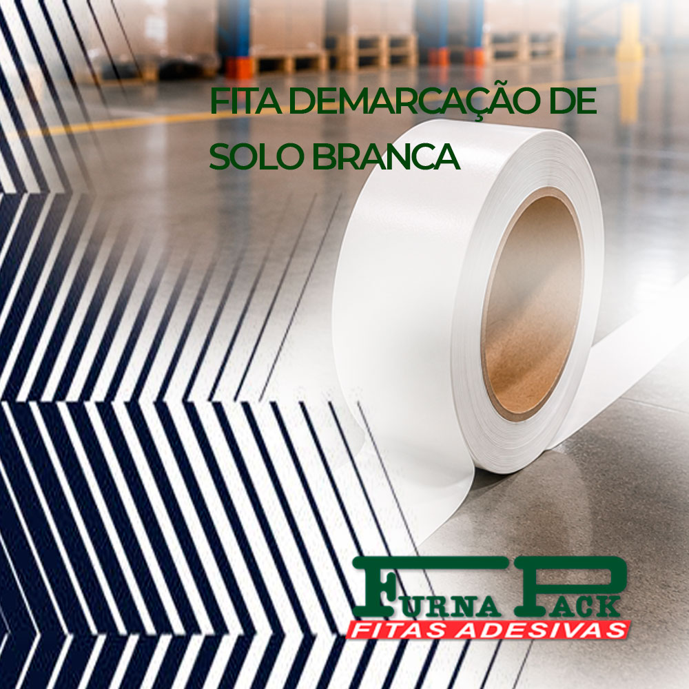 Fita Demarcação de Solo Branca